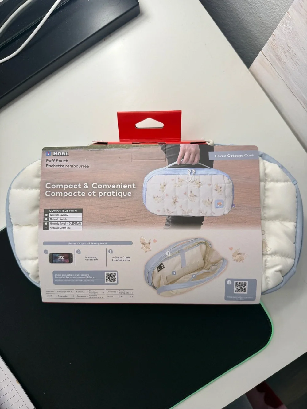 Switch 2 Accessory: Case - HORI Puff Pouch Eevee: Officially Licensed BRAND NEW